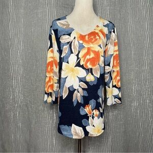 Chico’s floral V neck